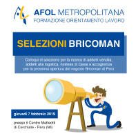 RECRUITING DAY: selezioni per BRICOMAN RECRUITING DAY: selezioni per BRICOMAN