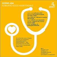 Iscrizioni aperte per il corso ASA – ausiliario socio assistenziale Iscrizioni aperte per il corso ASA – ausiliario socio assistenziale