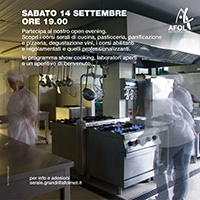 Open evening scuola di cucina Grandi: 14 settembre Open evening scuola di cucina Grandi: 14 settembre