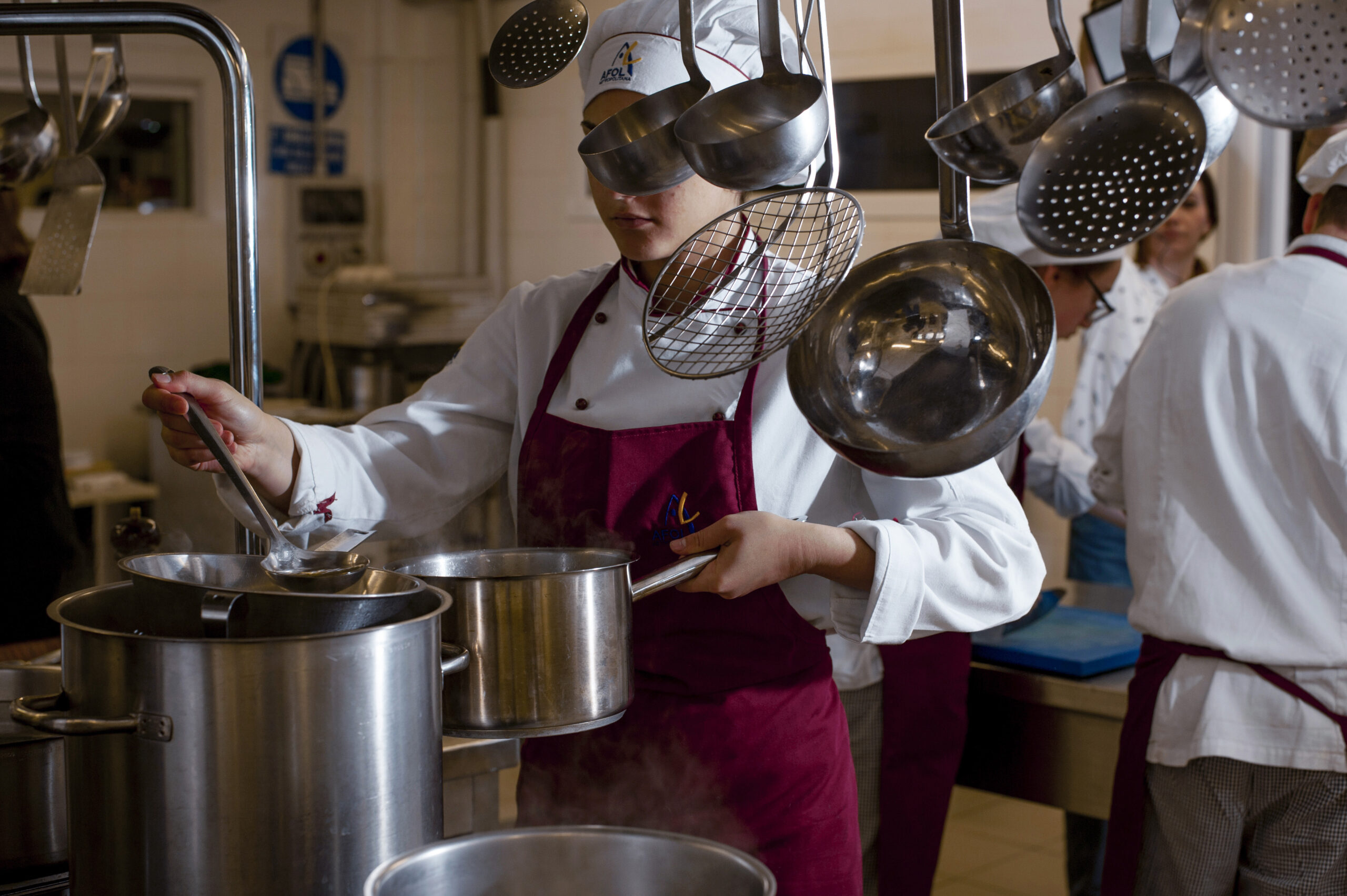 a lezione di food con la scuola Grandi di Sesto San Giovanni